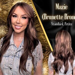 Mazie Brunette Brown Hair Wig